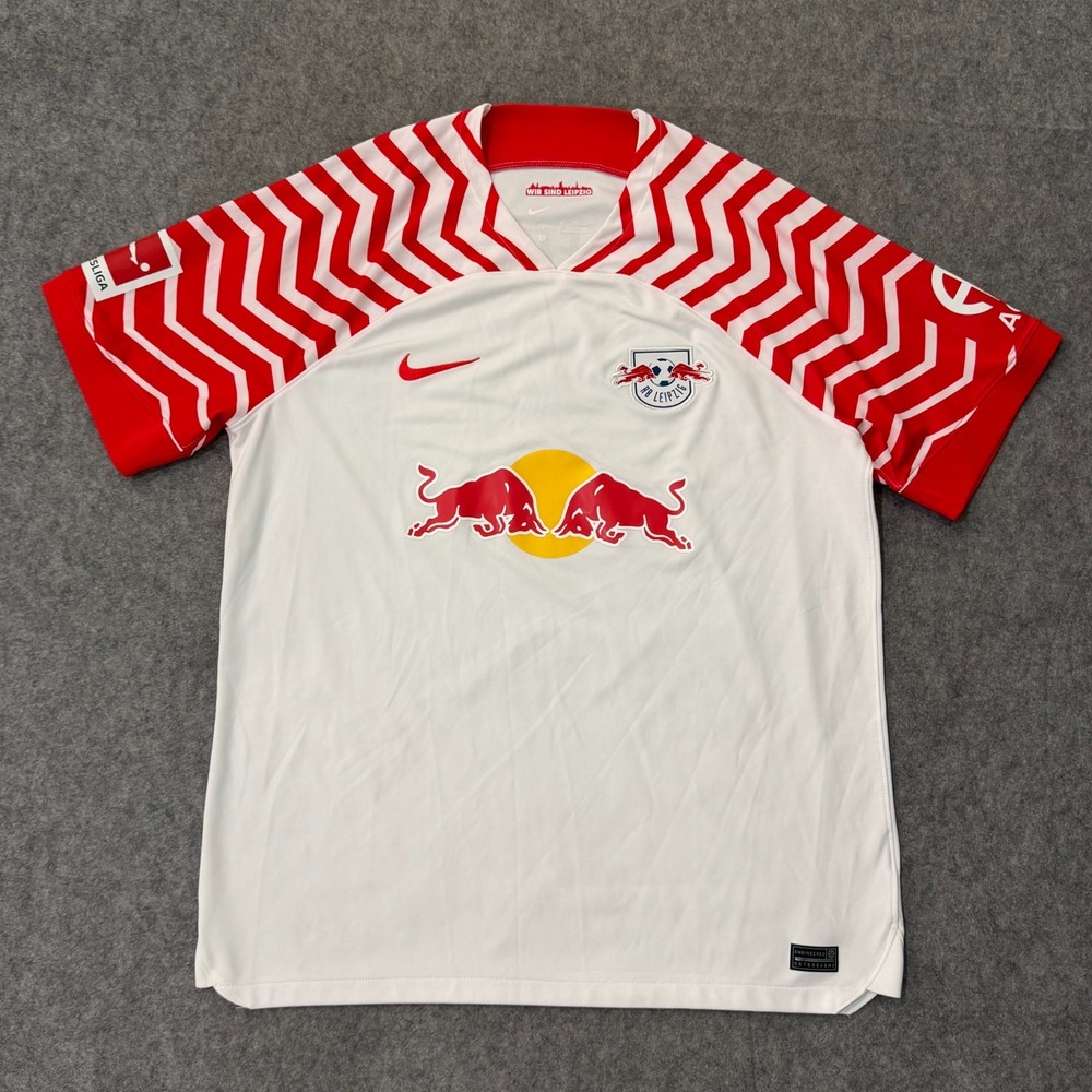 Nike 2023-24 Red Bull RB Leipzig Sind Zschoche #1 Home Jersey Men's Size XL